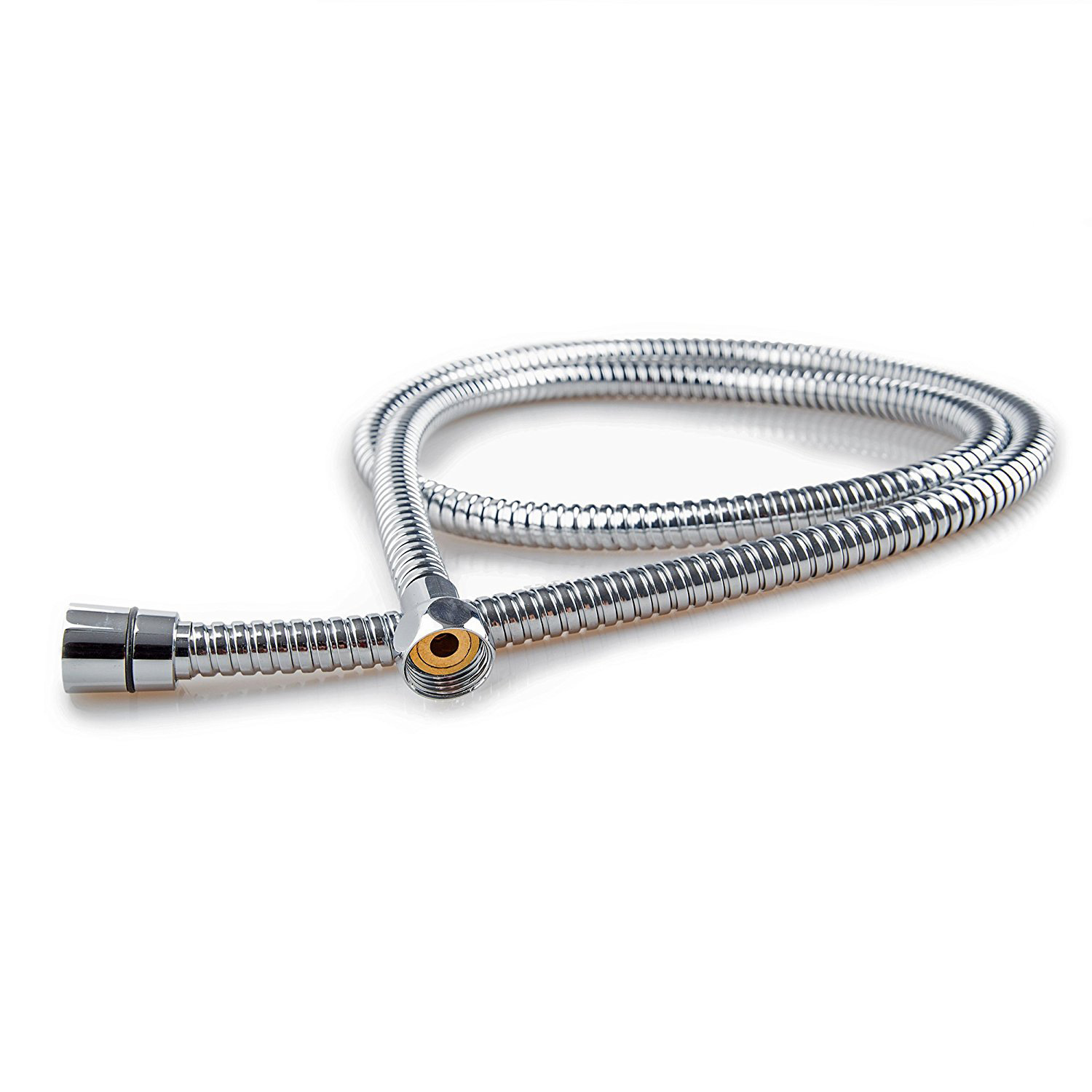 Cross-border Europe, America and Japan 1.5-2 m Hose Cold and Hot Shower High Pressure Pipe Copper Cap Stainless Steel Electroplated Double Buckle Hose