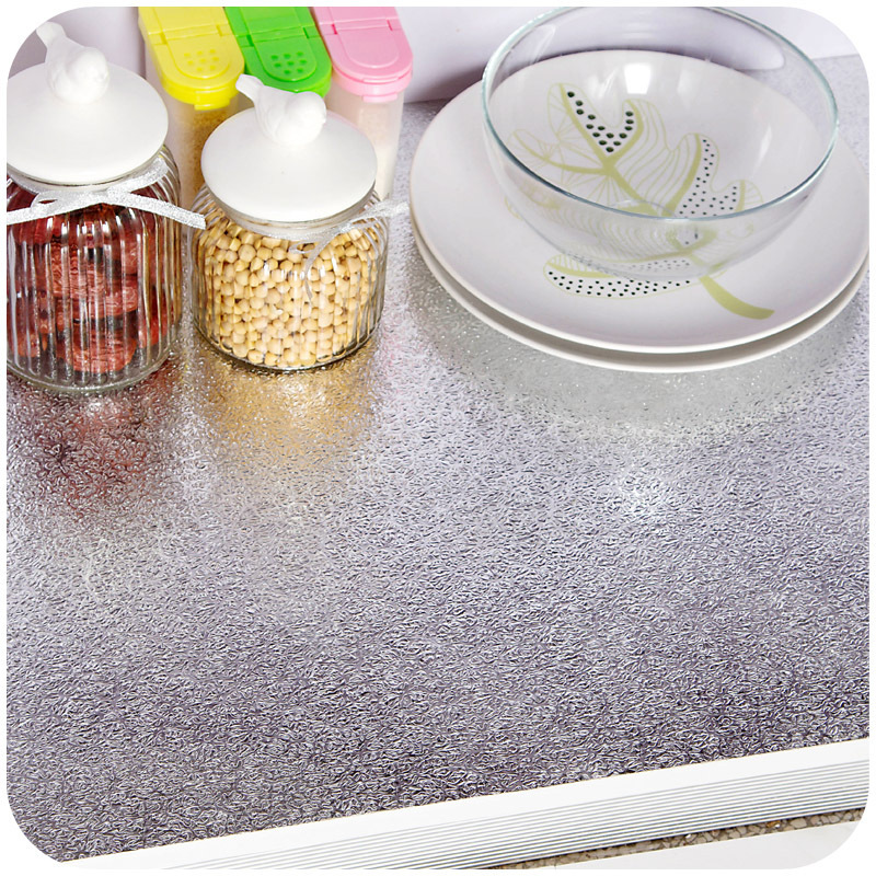 Kitchen self-adhesive anti-oil sticker thick fireproof aluminum film can be cut moisture-proof mat cabinet mat