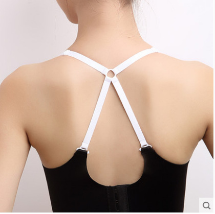 in stock O-ring Beautiful Back Cross Shoulder Strap Bra Strap Underwear Shoulder Strap Thin Anti-slip Strap Invisible Shoulder Strap