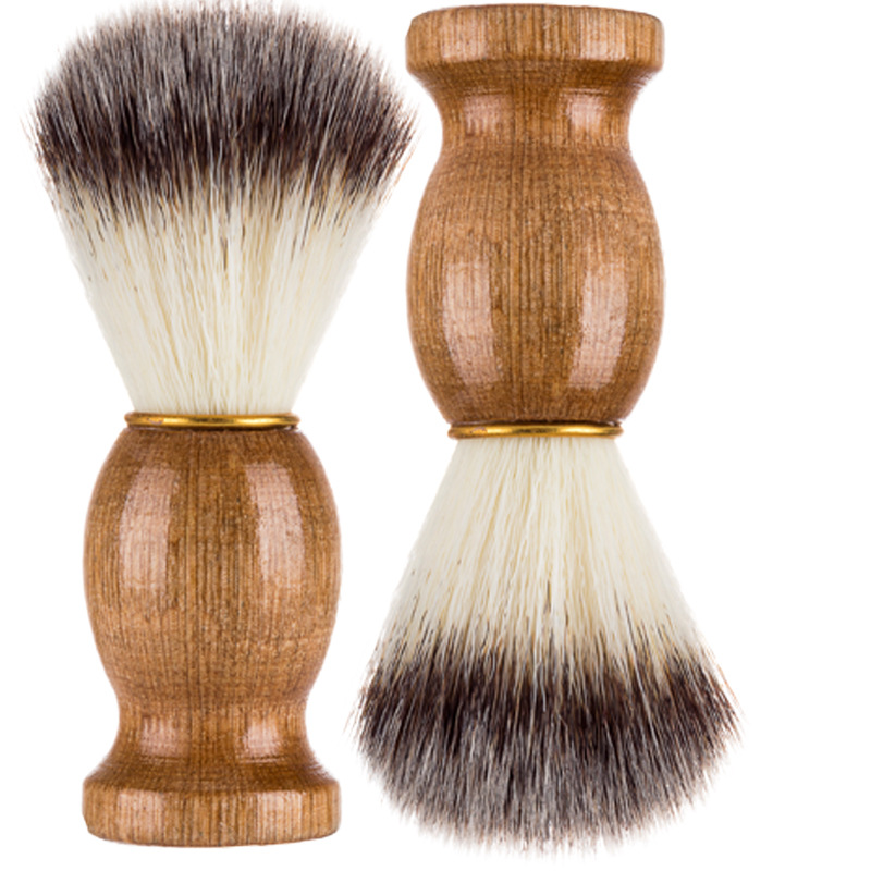 Soft hair brush men's shaving brush pig sideburns brush new portable beard brush hair salon beauty tools