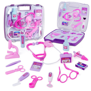Cross-border foreign trade best selling children's simulation medical tools multi-piece portable medicine box play doctor toys wholesale