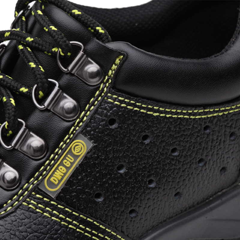 Thar shield labor protection shoes men's breathable anti-smash anti-puncture wear wear-resistant non-slip solid polyurethane bottom work shoes wholesale