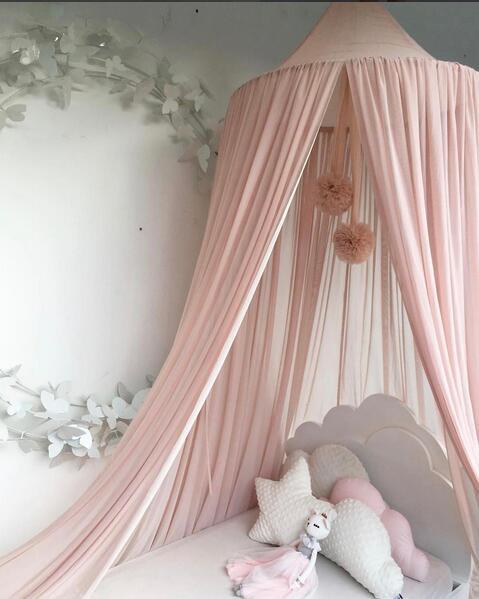 INS New Nordic Palace Mosquito Net Gauze Ball Hanging Ornaments Children's Room Decoration Accessories Round Ball Wall Decoration Hanging Ornaments