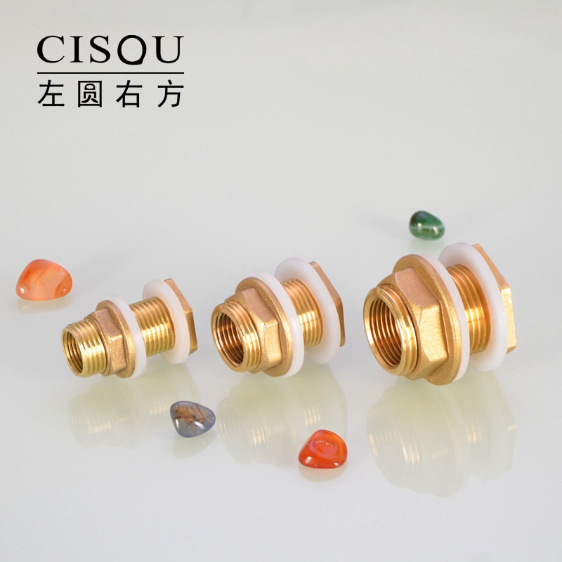 All copper inner and outer wire water tank Joint 3/4/6 1 inch extended drainage Joint Water Tower pool fish tank bucket accessories