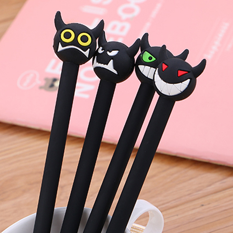Creative cow head neutral pen cute cow demon water pen cute learning stationery cartoon pen sign pen wholesale
