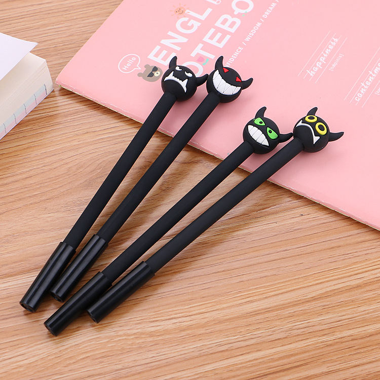 Creative cow head neutral pen cute cow demon water pen cute learning stationery cartoon pen sign pen wholesale