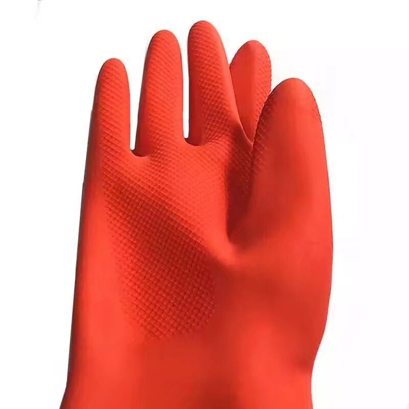 Kitchen Supplies 38cm Latex Lengthened Gloves Red Laundry Washing Rubber Household Household Plastic Labor Protection Gloves
