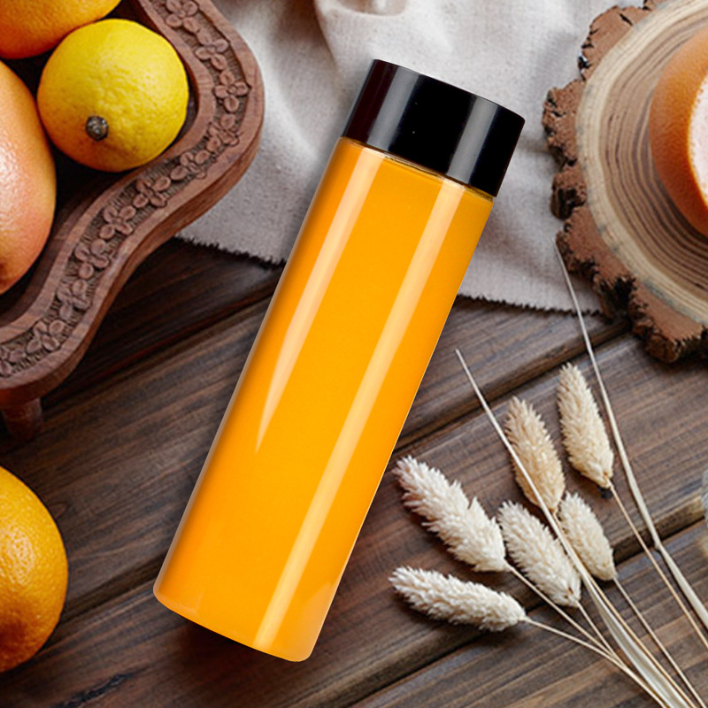 Trumpet flower 400/500/700ml disposable juice bottle transparent plastic cup PET cold drink cup beverage bottle