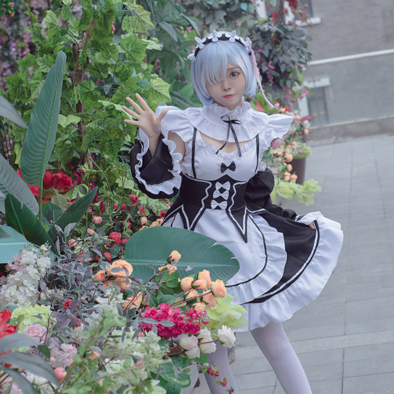 Life in a different world from scratch Large-size Remrem Ram cosplay Women's Clothing Maid Clothing Maid Clothing