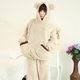 Autumn and Winter Women's Flannel Long-sleeved Pajamas Cute Plush Korean Style Thickened Winter Coral Fleece Home Clothes Set
