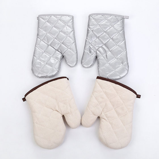 A2501 Thickened Microwave Gloves Heat Insulation Gloves Cotton Oven Baking Gloves Microwave Heat Insulation Gloves