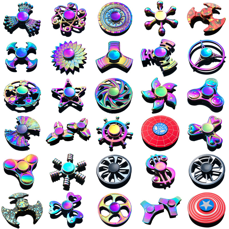 New alloy fingertip gyro decompression toys Hand Spinner finger gyro factory wholesale stall toys