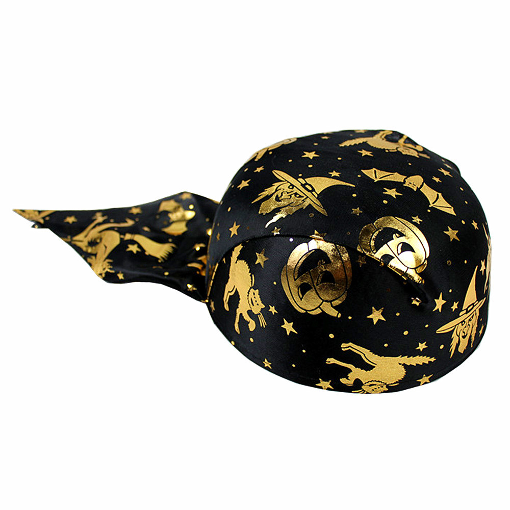 Travestimento da fantasma di Halloween Pirati dei Caraibi Costume Cappello da capitano Cappello da pirata zucca Cappello da Zorro_voghion.com