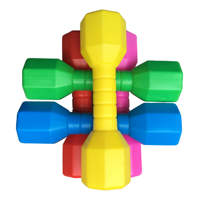 Children's Ring Dumbbell Parent-Child Early Education Plastic Dumbbell Fitness Kindergarten Dumbbell Sporting Goods Children's Fitness Dumbbell