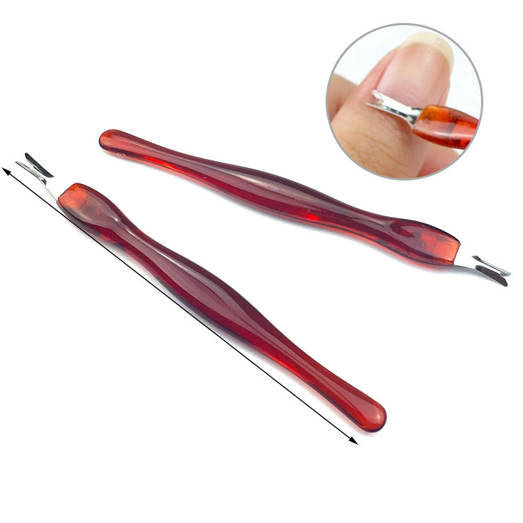 Factory direct nail art dead skin push stainless steel dead skin fork exfoliating manicure dead skin shovel spot supply