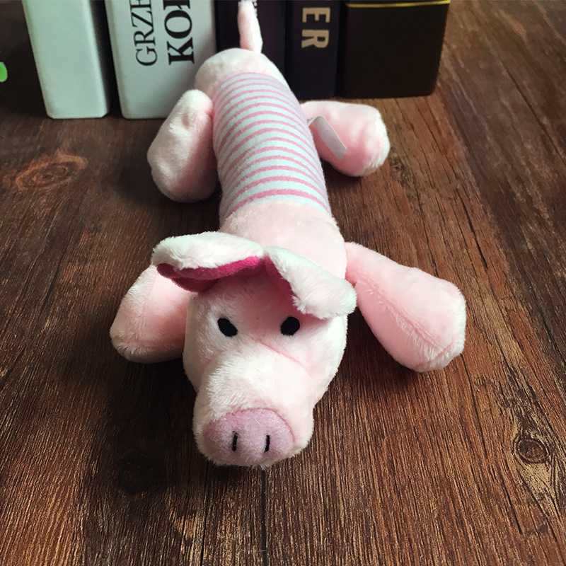 Four-legged long plush dog sound toy molars training pet cat toy pet supplies wholesale