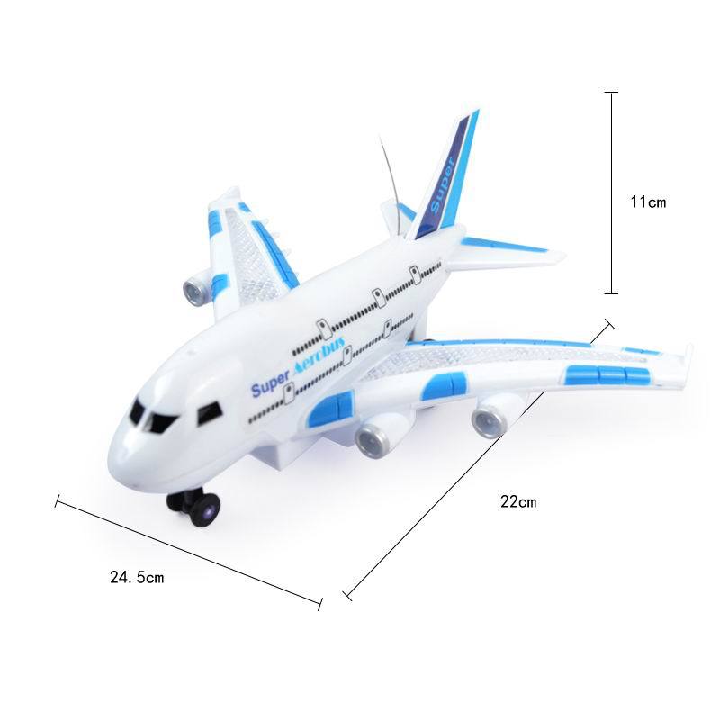 儿童玩具A380模型飞机 灯光音乐仿真客机遥控飞机电动玩具