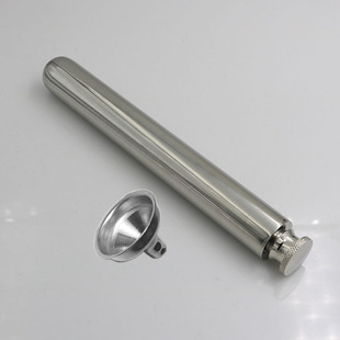 [for a long time] spot round bottom hip flask funnel 2 oz 304 stainless steel test tube wine set