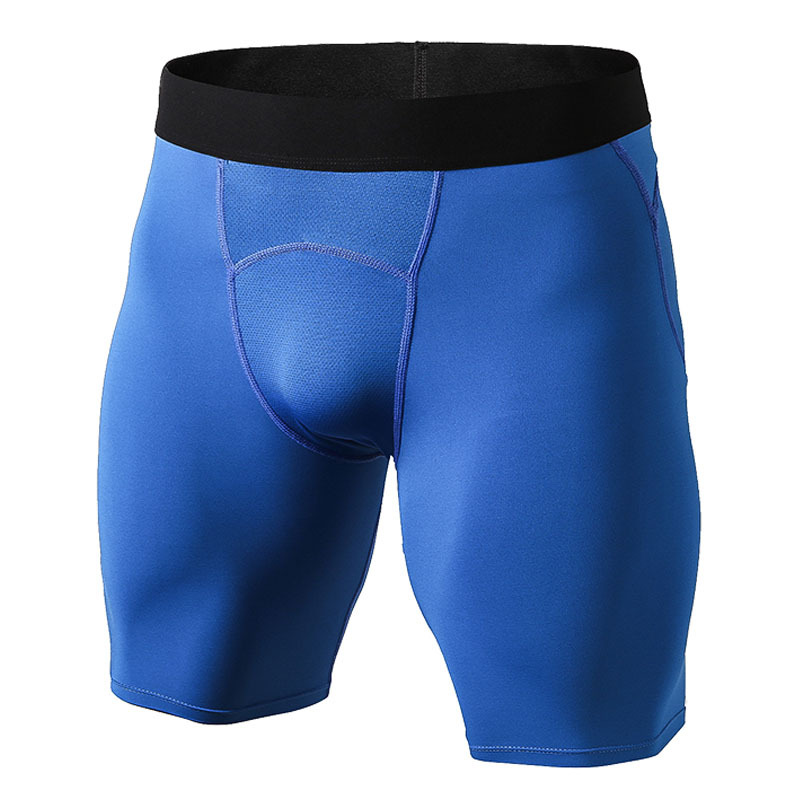 Men's PRO Tight Shorts Sports Training Fitness Running Mesh Stitching Quick-drying Elastic Shorts 1044