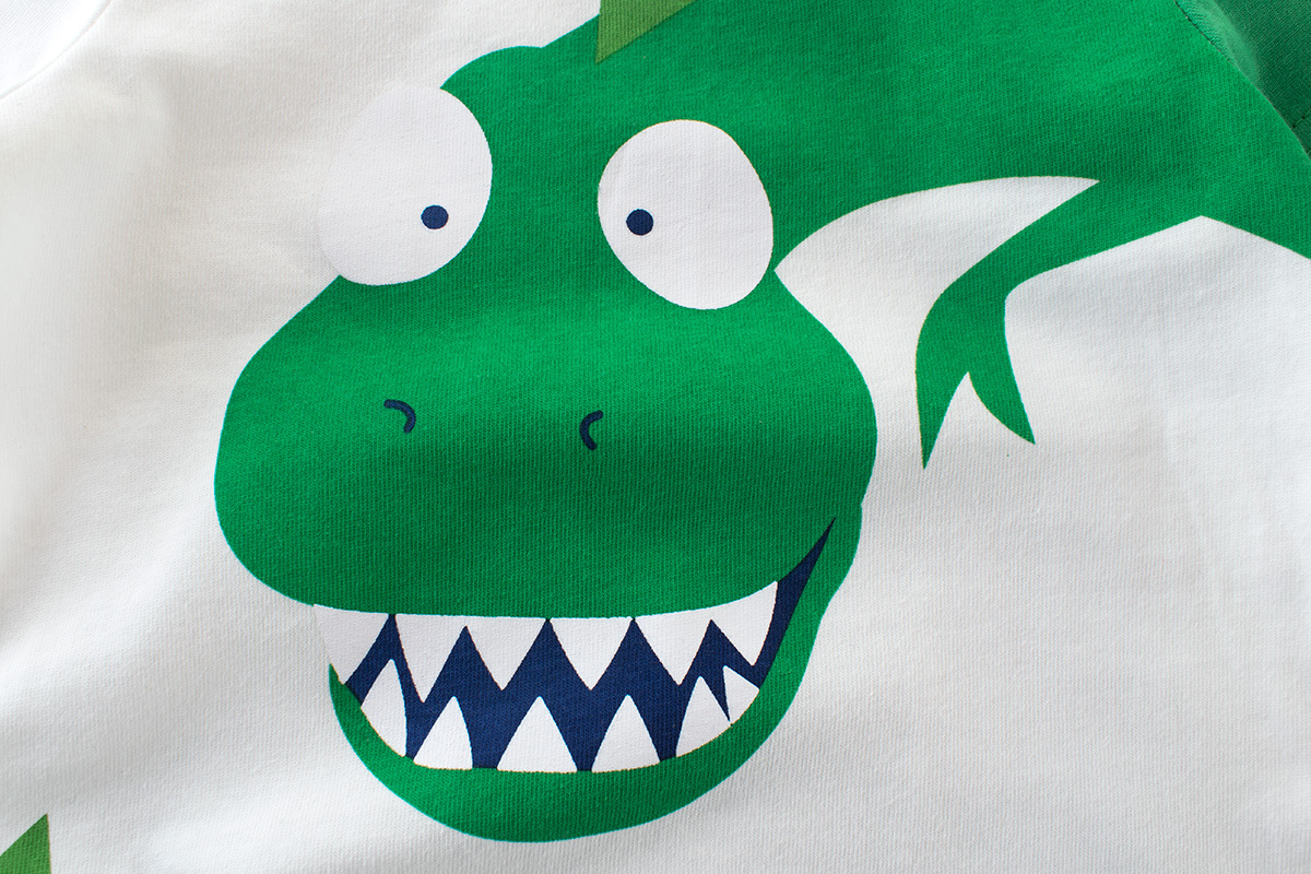 2023 children's clothing spring new boys T-shirt wholesale dinosaur baby coat children's base shirt a consignment