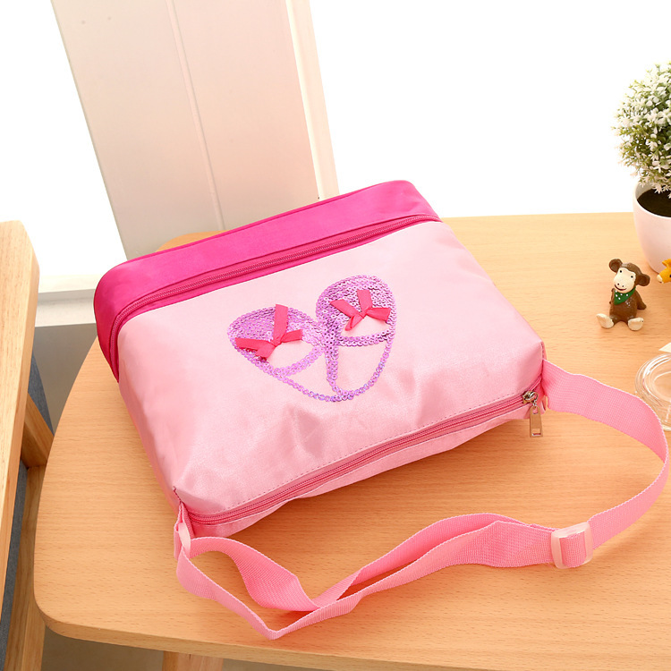 メーカー直販の新型女性ダンスバッグ大容量ショルダーバッグ/シングルショルダーバッグ/子供用バレエバッグ/刺繍可能な卸売り|undefined