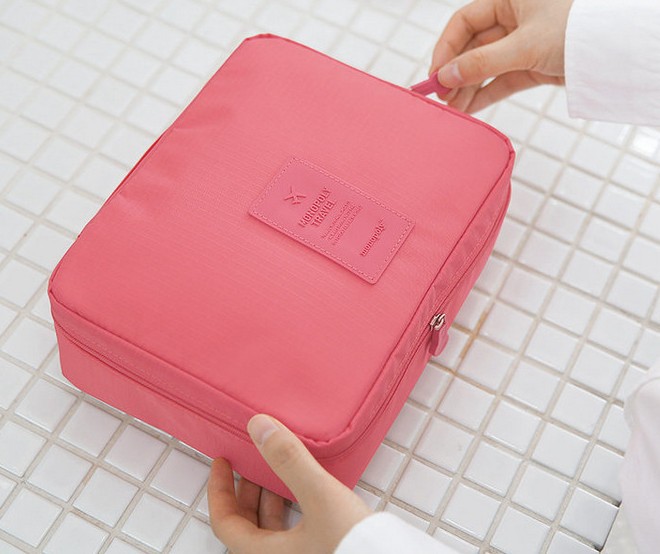 South Korea portable travel suit upgraded second generation wash bag business trip travel square bag storage cosmetic bag