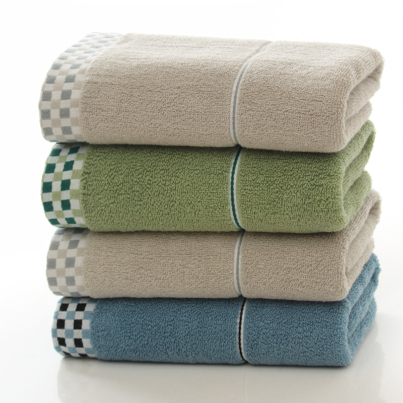 Cotton vertical bath towel cotton 40*90 large adult sports fitness thickened lengthened towel wholesale