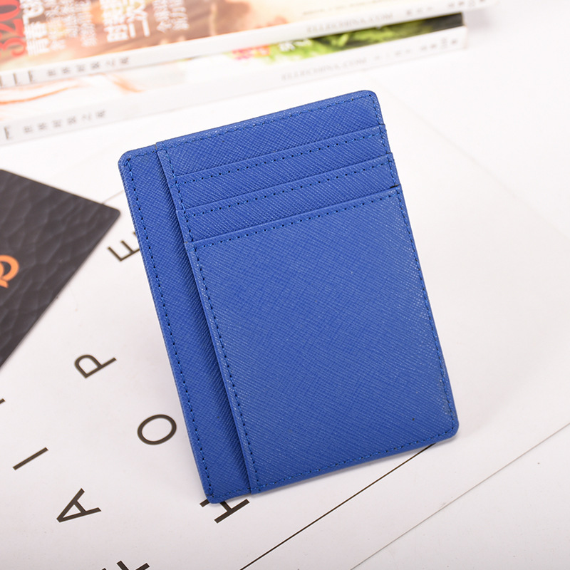 Genuine Leather Card Case Anti-theft RFID Small Card Bag Women's Ultra-thin Men's Card Multi-card LOGO Gift Bank Card Bag