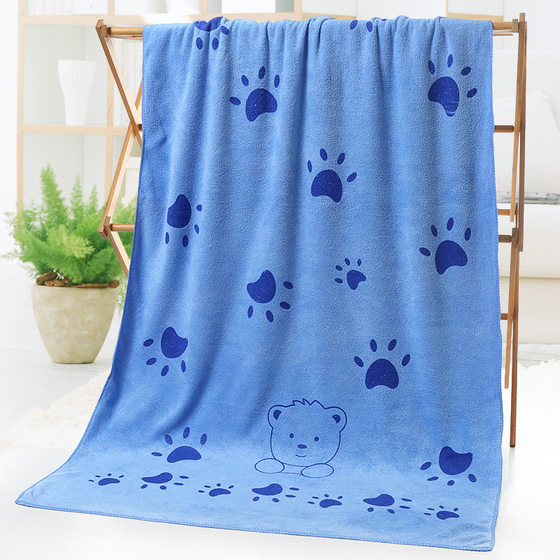 Microfiber bath towel beach towel absorbent quick-drying children's large towel printed cartoon swimming bath towel factory wholesale