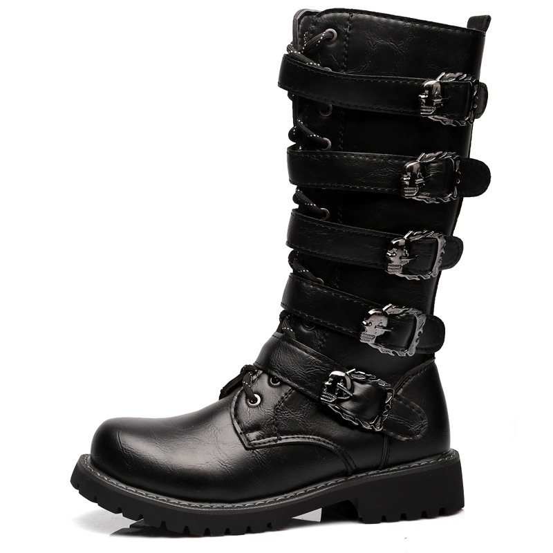 High men's boots AliExpress explosions model 555 extra large size boots 46 men's boots 45 riding boots men's model 555