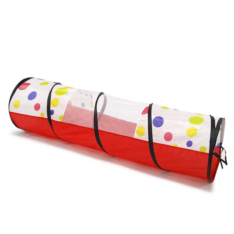 Children's polka dot channel indoor tent game house netting breathable kindergarten early education crawling training spot can be approved