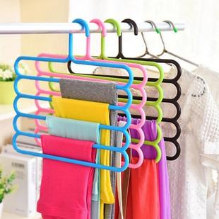Color five-layer pants rack multifunctional wardrobe pants hanger scarf scarf tie hanger factory direct sales