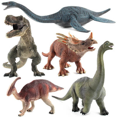 Foreign trade dinosaur series simulation children's animal paracenosaurus Plesiosaurus plastic doll static dinosaur model toys