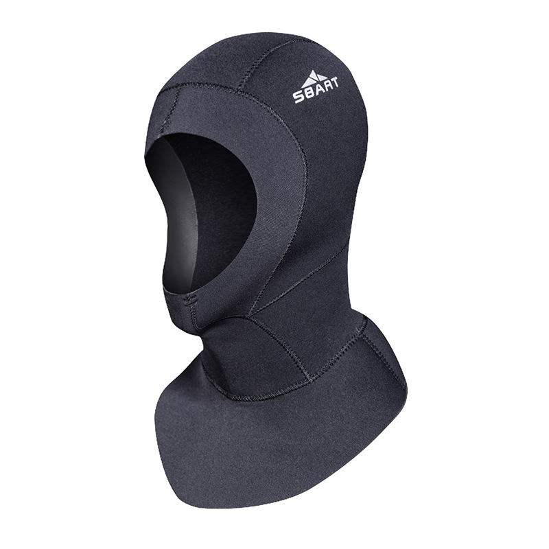 Shark Bart waterproof female diving hood 3/5MM thickened swimming cap face mask face kini cold-proof and warm diving cap