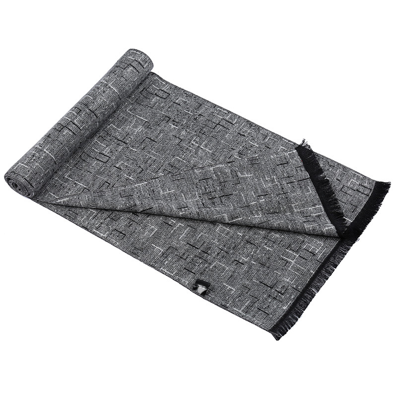 Winter new minimalist scarf Korean version of cashmere fashion warm Men's plaid scarf manufacturers wholesale