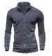 Amazon New Sweater Zipper Collar Sweater Jacket Men's Solid Color Cardigan