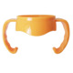 Old feeding bottle yellow big handle