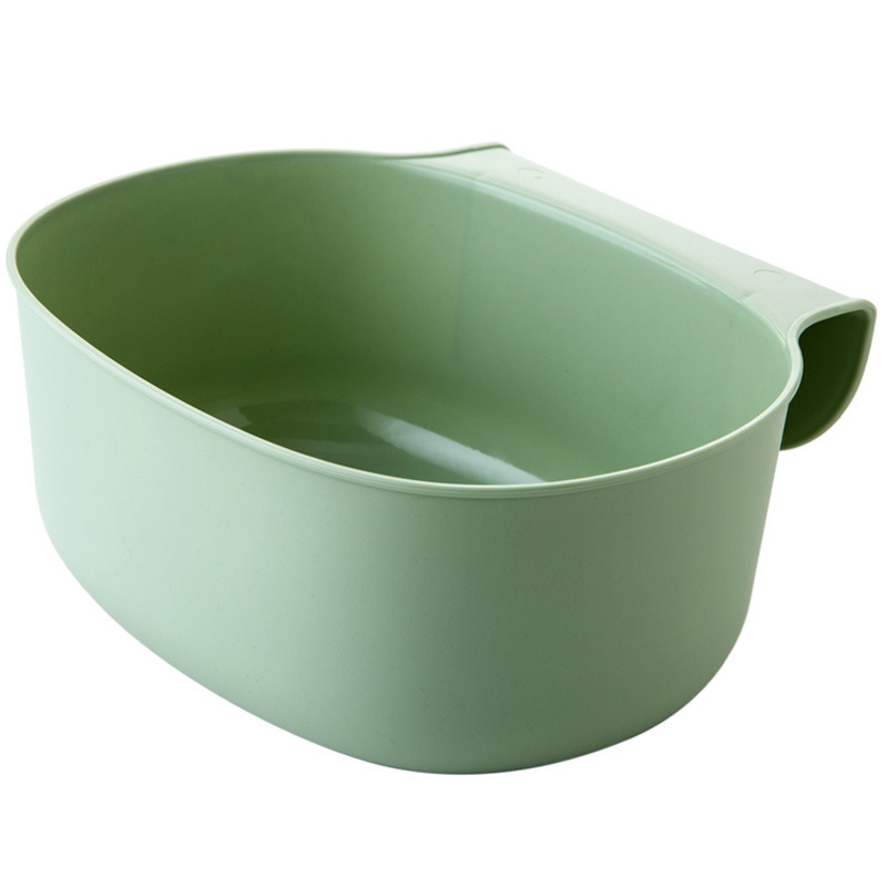 Kitchen Cabinet Door Hanging Large Trash Bin Household Uncovered Plastic Storage Box Trash Basket Bathroom Storage Bucket
