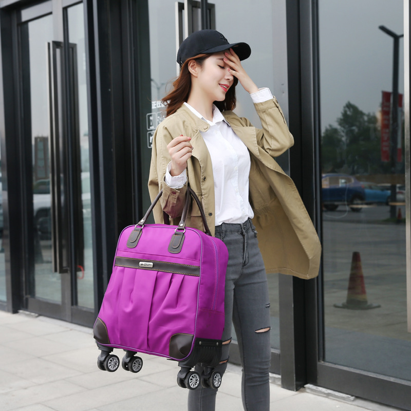 Universal Wheel Trolley Bag Travel Bag Women's Trolley Bag Men's Large Capacity Portable Luggage Bag Boarding Case Travel Bag