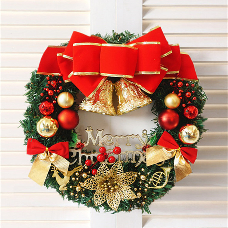 クリスマスリース30/40/50cmクリスマス装飾品ショーウインドー道具デパートシーン配置クリエイティブプレゼント|undefined