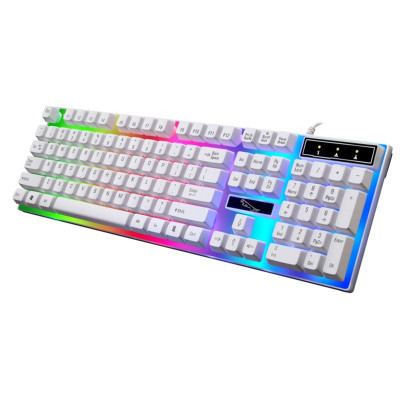 Chasing Leopard G21B Wired Luminous usb Computer Game Mechanical Hand Feel Colorful Backlit Notebook Universal Single Button