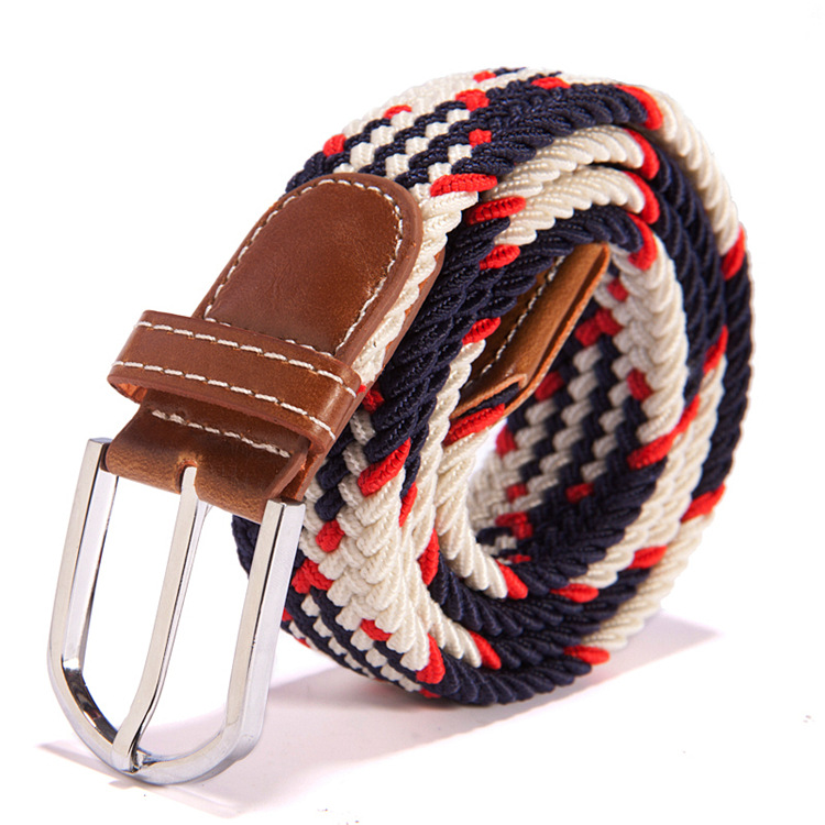 New 39 color elastic woven elastic belt wholesale factory direct in stock men's women's belt canvas belt