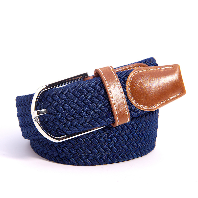 New 39 color elastic woven elastic belt wholesale factory direct in stock men's women's belt canvas belt