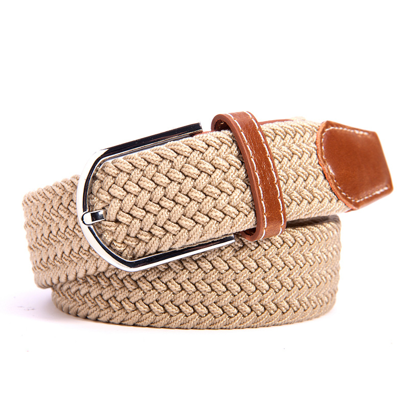 New 39 color elastic woven elastic belt wholesale factory direct in stock men's women's belt canvas belt