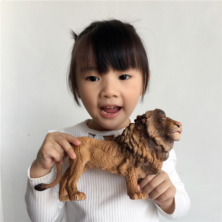 Factory Direct Supply children's toy simulation animal dinosaur model large elephant lion Tiger horse ornaments wholesale