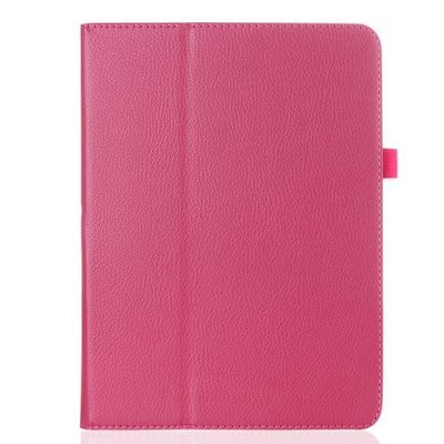 Suitable for Apple 10.2 Bracket Leather Cover Mini7 Two-fold Litchi Pattern ipad234 Protective Cover PU Car Line Air5
