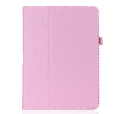 Suitable for Apple 10.2 Bracket Leather Cover Mini7 Two-fold Litchi Pattern ipad234 Protective Cover PU Car Line Air5