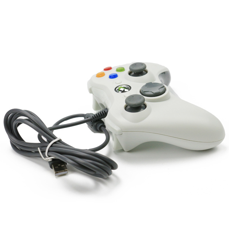 工場直売の源は価格があります。白黒二色包装xbox 360有線ゲームハンドルがあります。|undefined