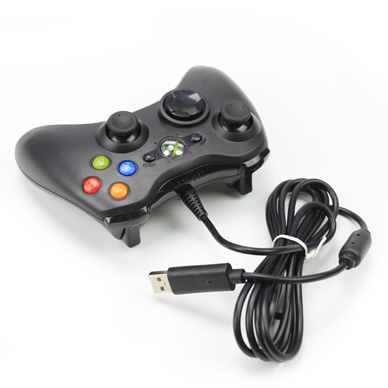 工場直売の源は価格があります。白黒二色包装xbox 360有線ゲームハンドルがあります。|undefined