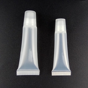 10ML5ml screw cap oblique mouth round lip balm hose lip gloss tube cosmetic packaging hose plastic tube